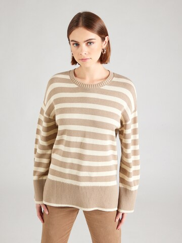 Pull-over 'PCAva' PIECES en beige : devant