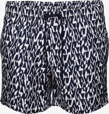 ESPRIT Zwemshorts in Blauw: voorkant