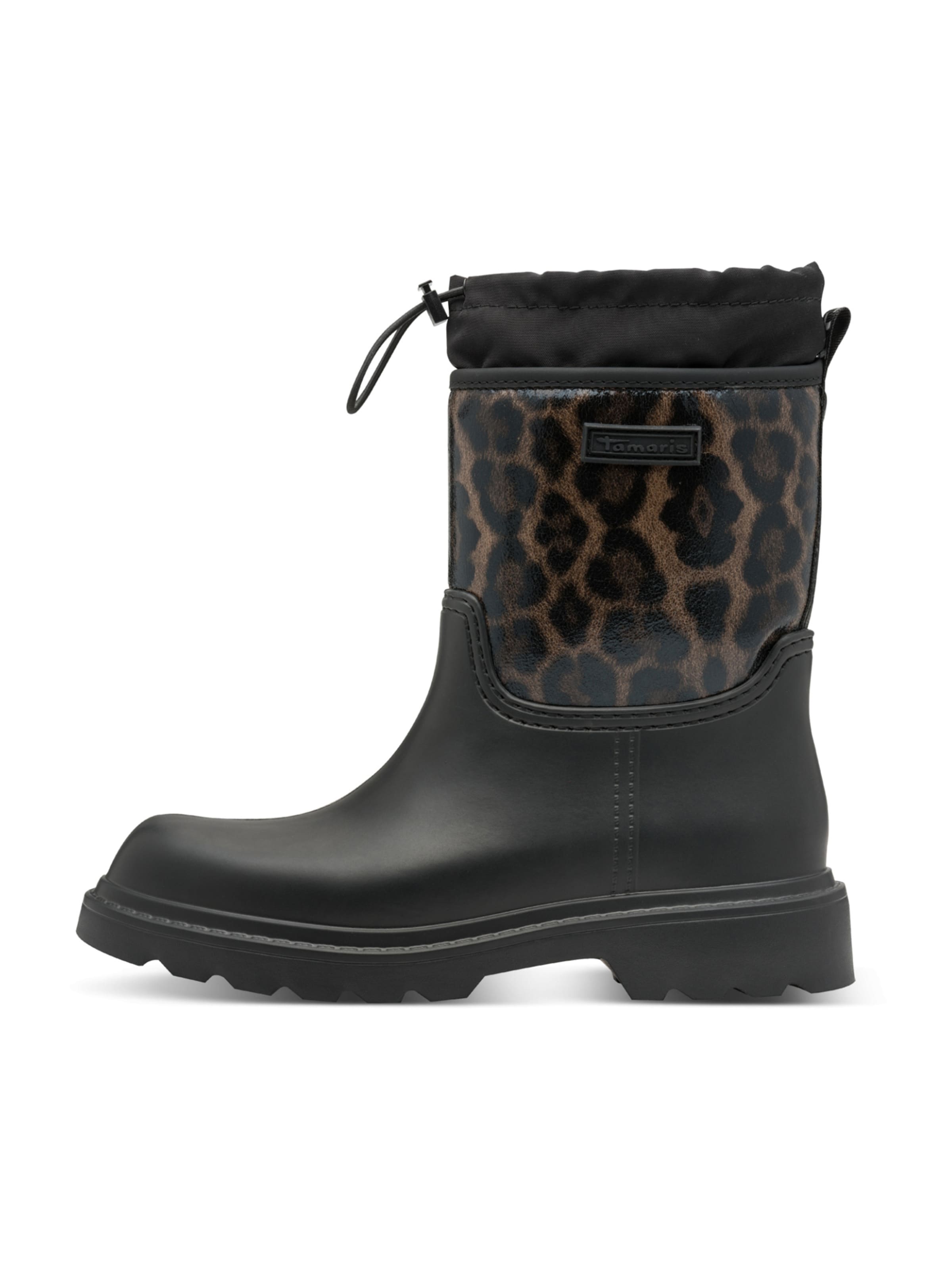 Bottes en caoutchouc Tamaris en noir