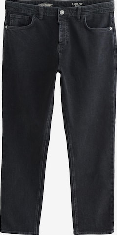 juoda Next Prigludęs Džinsai: priekis