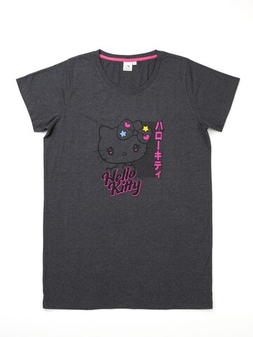 HELLO KITTY Nachthemd 'Hello Kittie'‌‌‌‌‌ in Grau