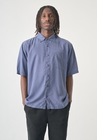Cleptomanicx Regular fit Button Up Shirt 'Easy' in Blue: front