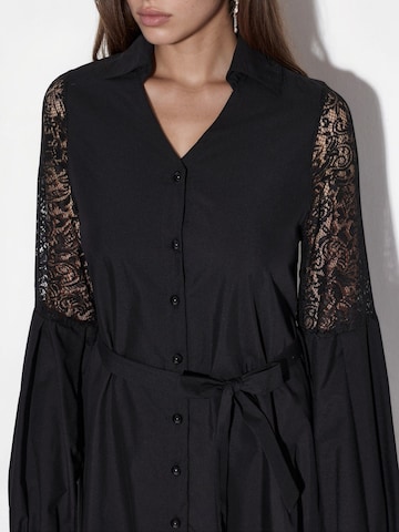 Robe-chemise MSN Collection en noir