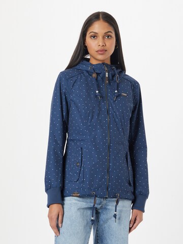 Ragwear Between-Season Jacket 'DANKKA' in Blue: front