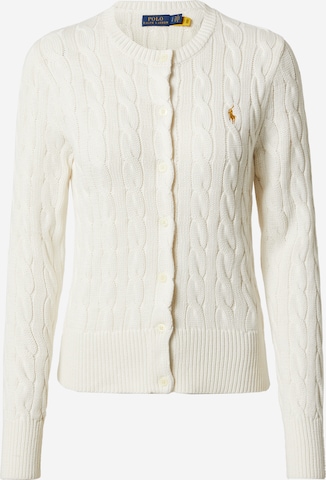 Polo Ralph Lauren Knit Cardigan in White: front