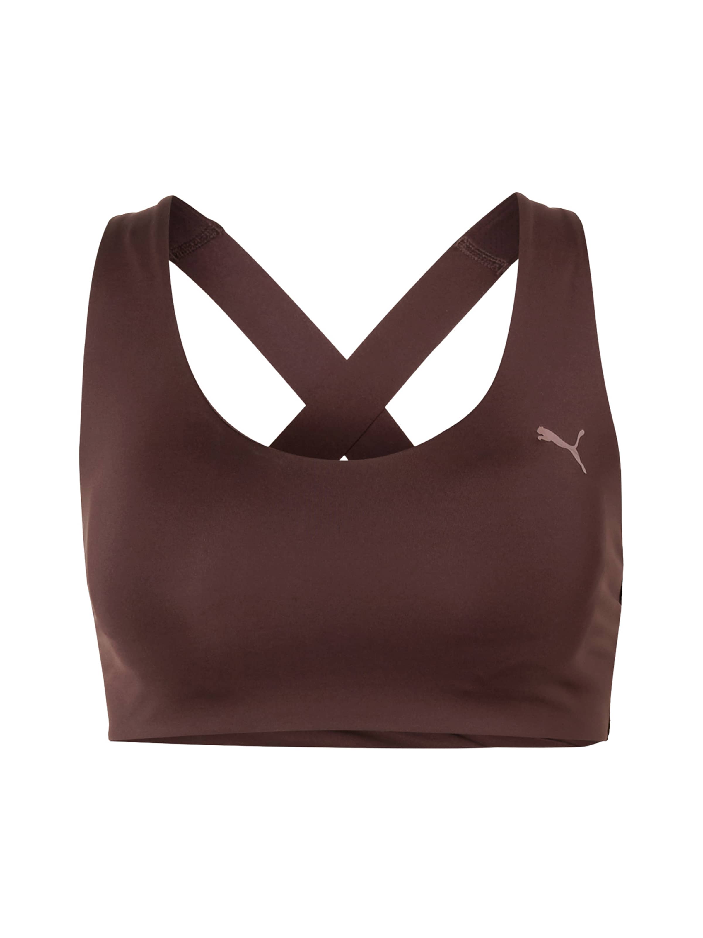 PUMA Μπουστάκι Αθλητικό σουτιέν 'SUNDAY BLISS' σε καφέ: μπροστά