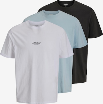 mėlyna JACK & JONES Marškinėliai 'JJESOHO': priekis