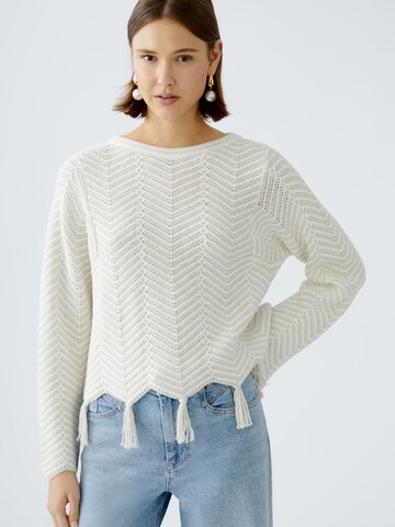 OUI Sweater in White: front