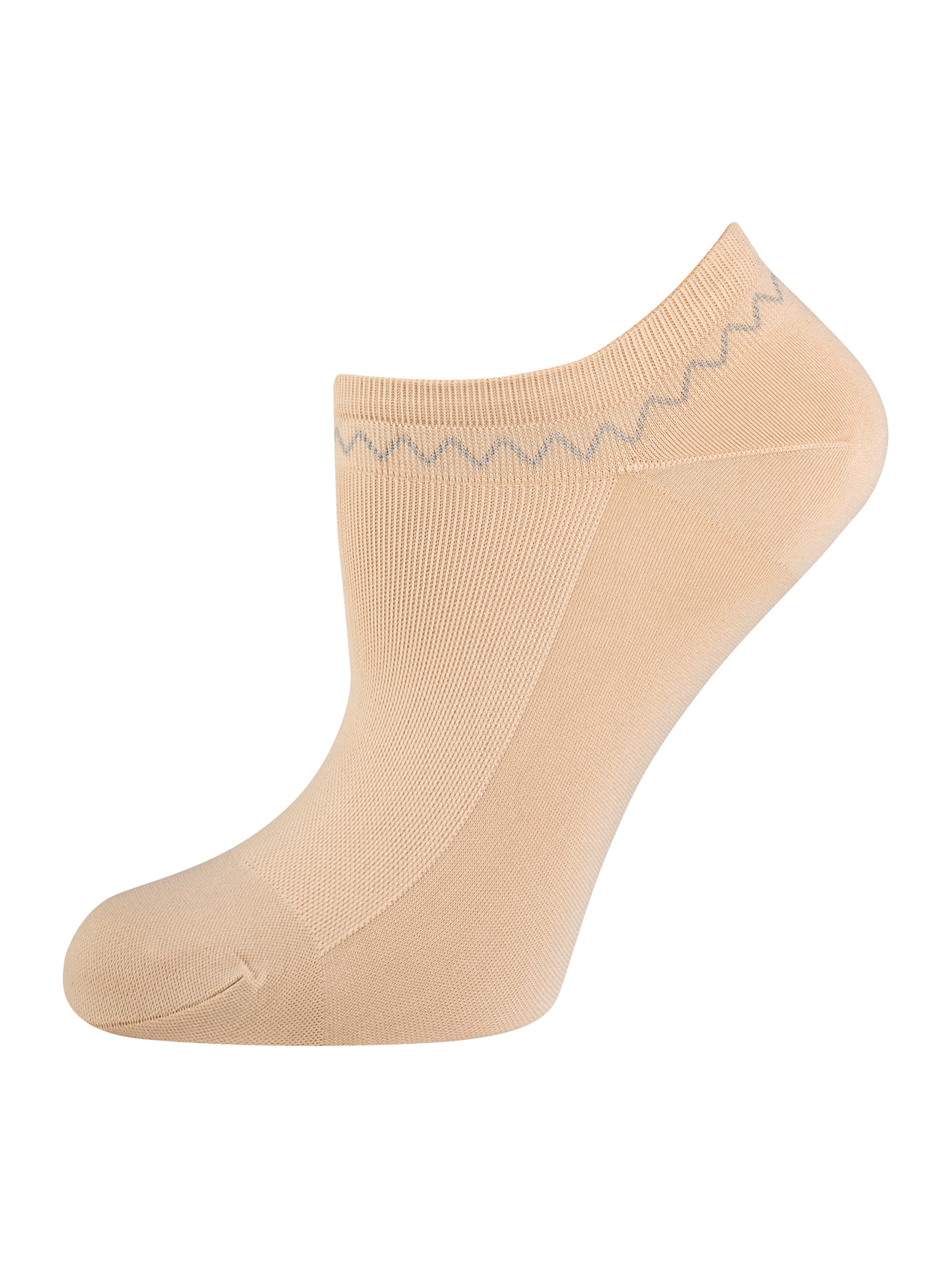 Nur Die Enkelsokken ' Schuhsöckchen ' in Beige: voorkant