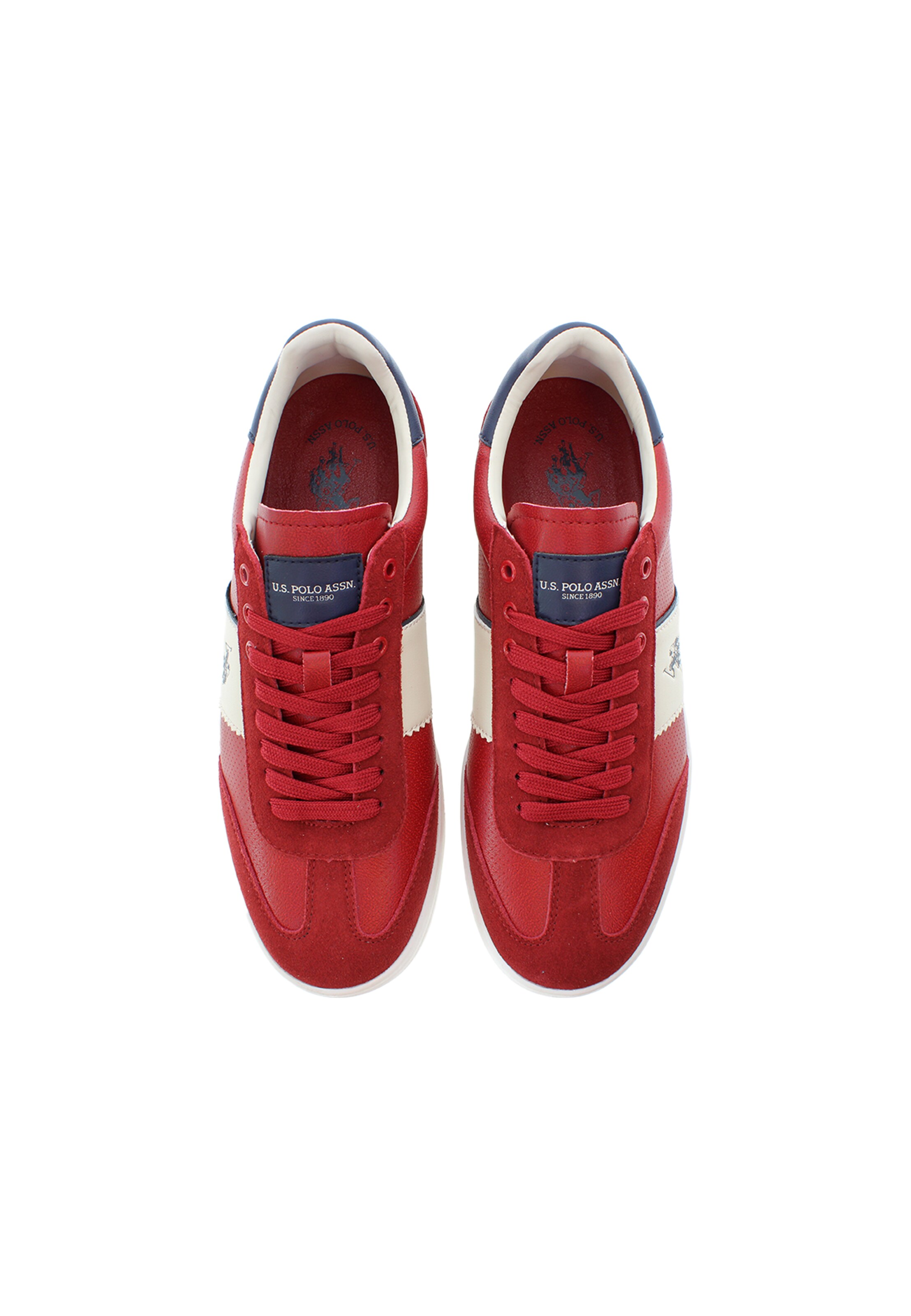 U.S. POLO ASSN. Sneakers laag 'Campy' in Rood