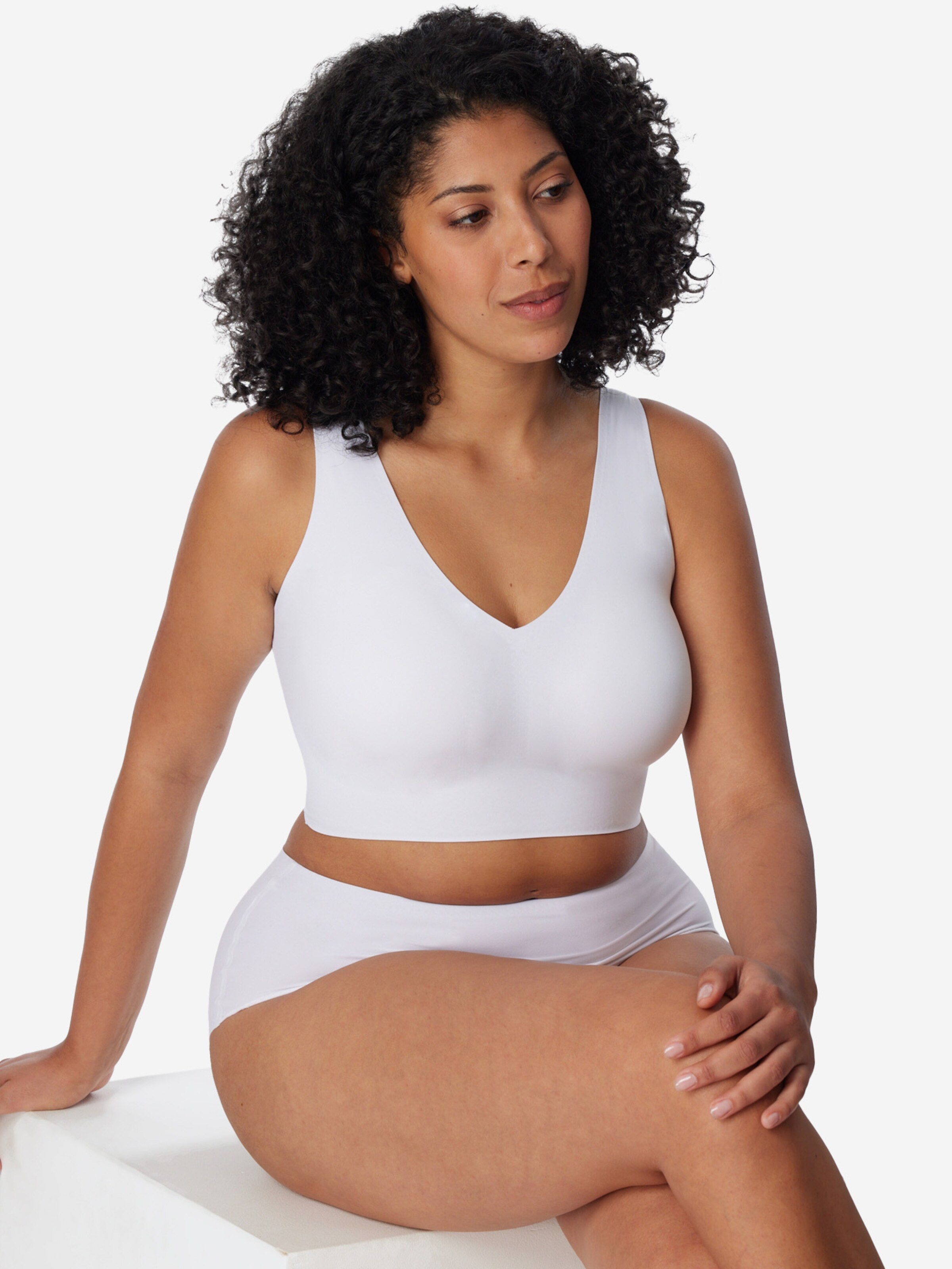 SCHIESSER Regular Bra ' Padded - Invisible Soft ' in White