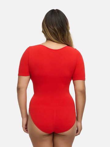 cfab Shaping bodysuit 'T-Shirt Bodysuit Sculpting Shapewear mit Slip' in Red