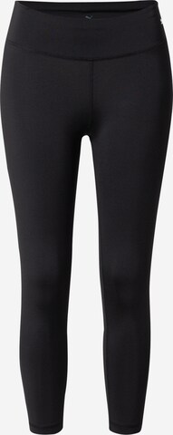 PUMA Skinny Workout Pants in Black: front