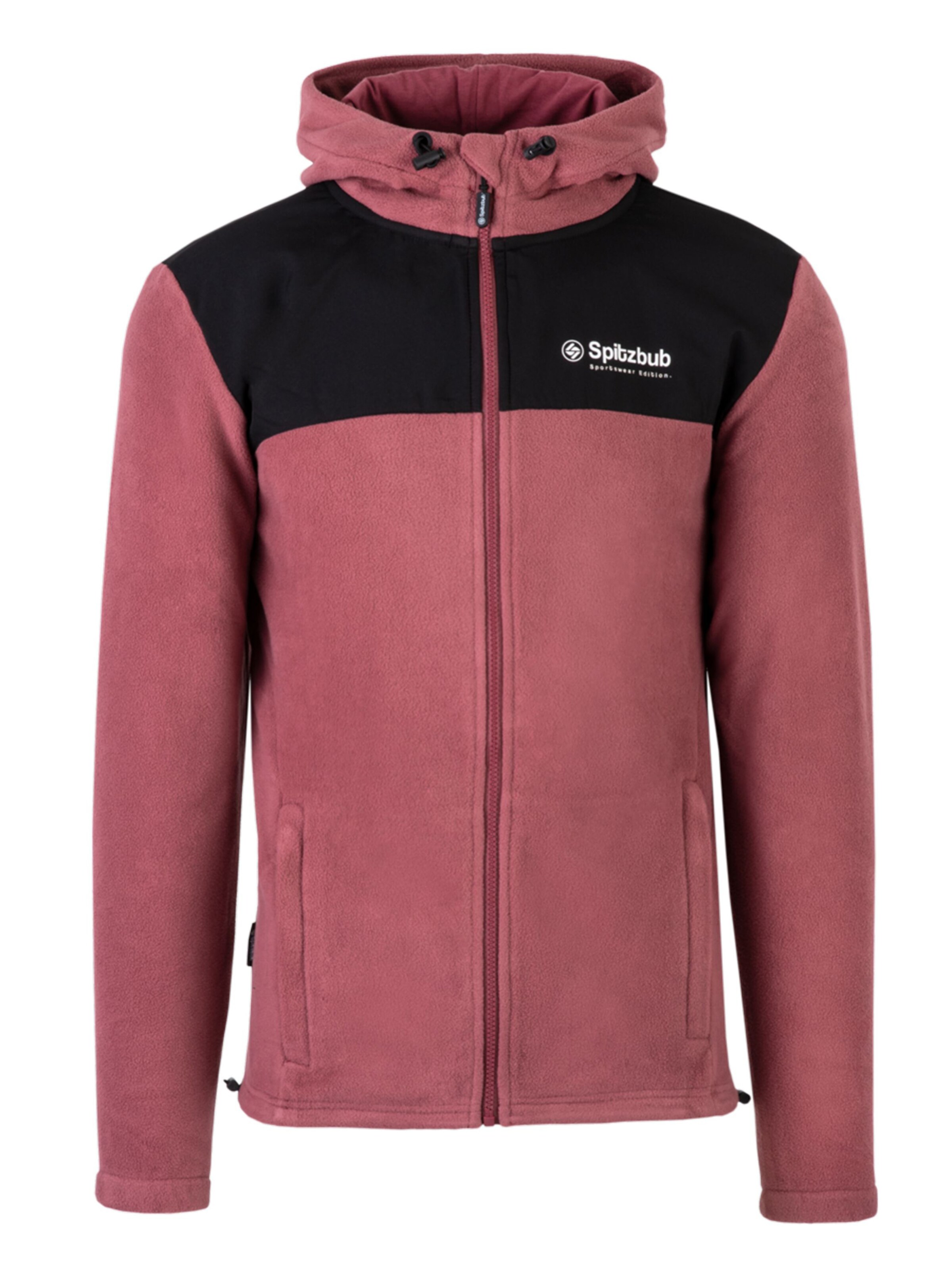 SPITZBUB Fleece jacket in Red: front
