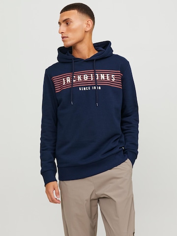 JACK & JONES Sweatshirt 'PLANET' in Blauw: voorkant