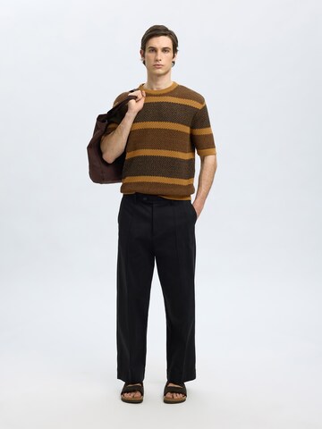 Pull-over 'SLHGINGER' SELECTED en marron