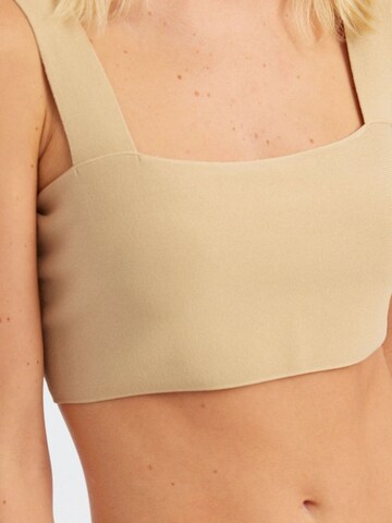 Hiccup Gebreide top in Beige