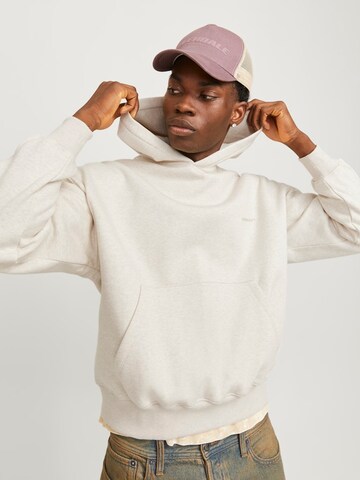JACK & JONES Sweatshirt 'JORRIDGEWOOD' in Beige