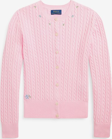 Polo Ralph Lauren Gebreid vest in Roze: voorkant