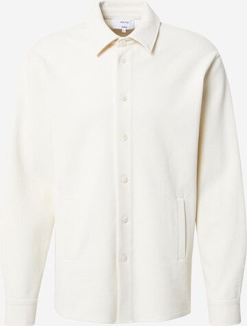 DAN FOX APPAREL Regular fit Button Up Shirt 'Franz' in White: front