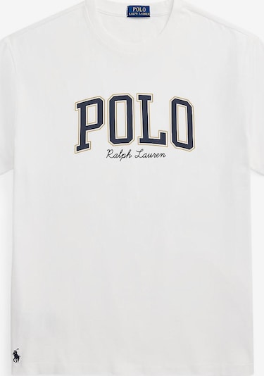 Marškinėliai iš Polo Ralph Lauren, spalva – tamsiai mėlyna / rusvai pilka / balta, Prekių apžvalga