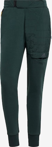 ADIDAS SPORTSWEAR Tapered Workout Pants in Green: front