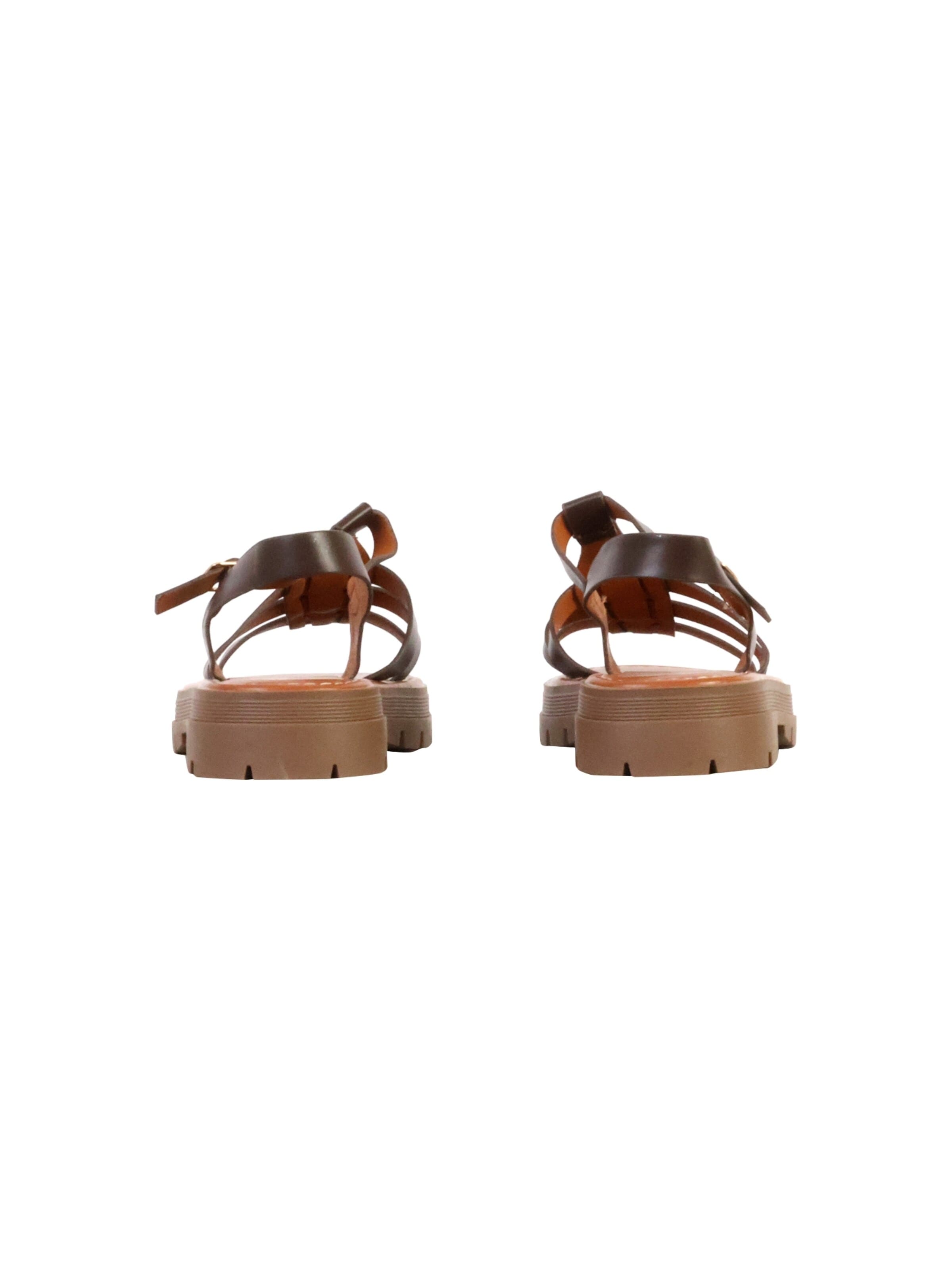 Sandales 'Kindersandalen mit Riemen' Super Mode en marron