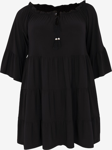 Yoek Tunic in Black: front