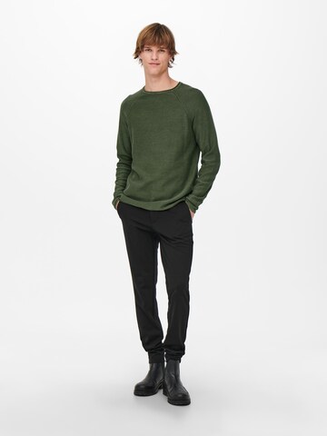 Regular fit Pullover 'Dextor' di Only & Sons in verde