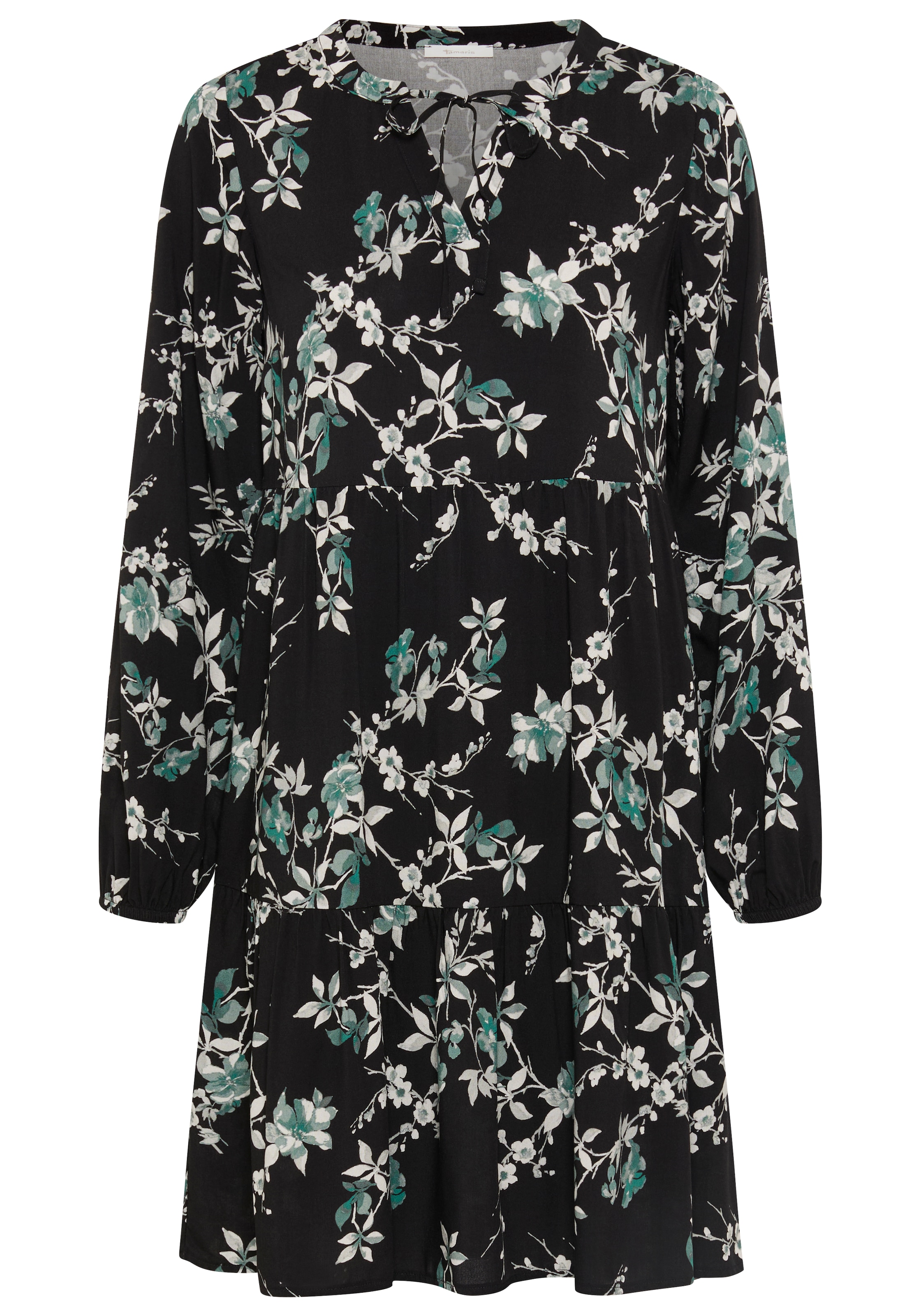 Tamaris Summer Dress in Black: front