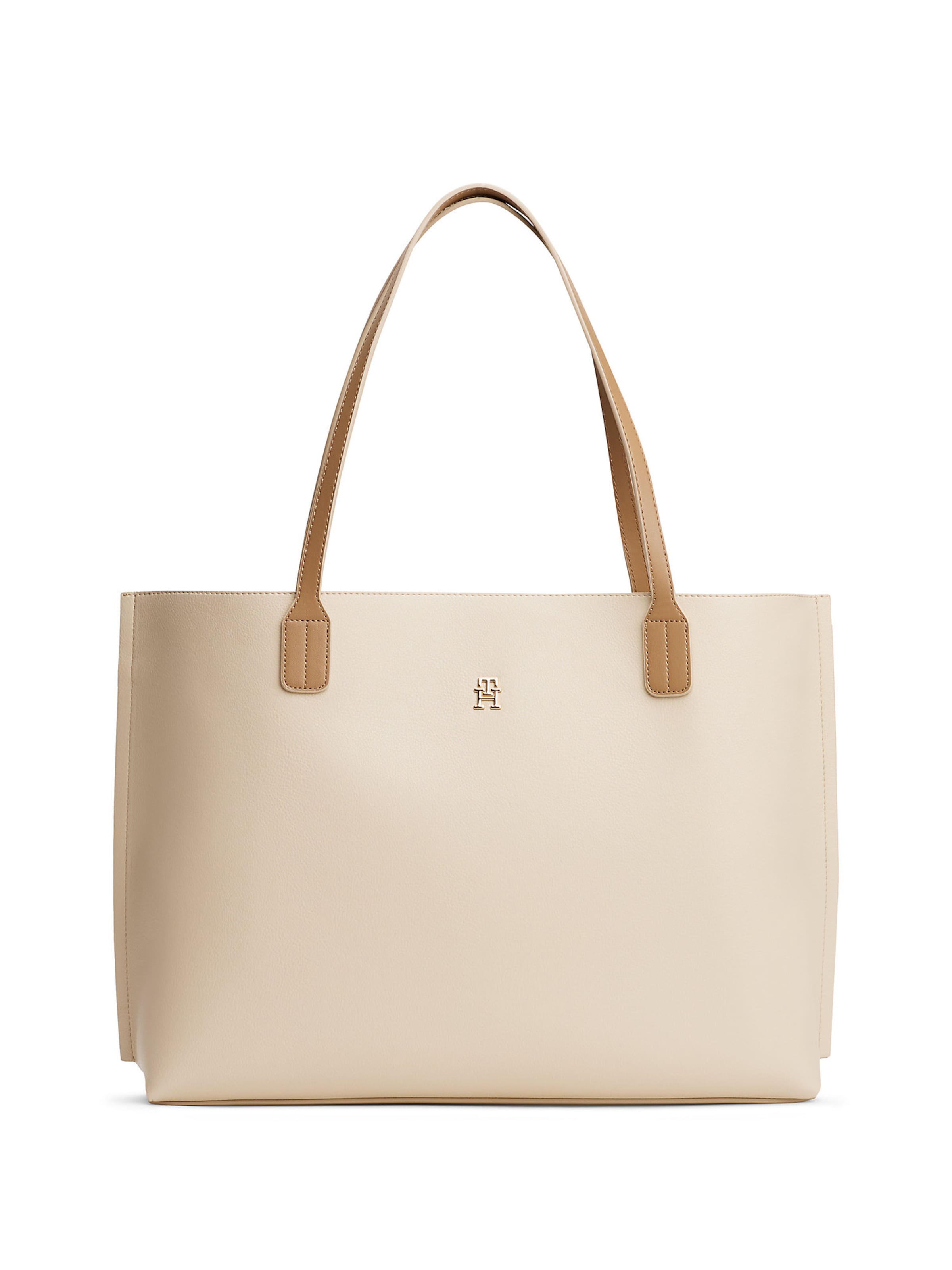 TOMMY HILFIGER Shopper in Beige: voorkant