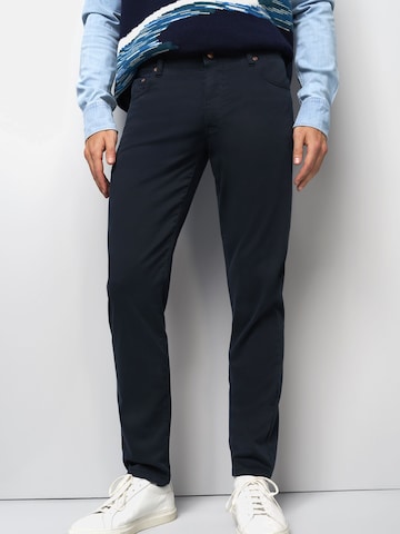 MEYER Regular Chino M5 Five Pocket in Blau: Vorderseite