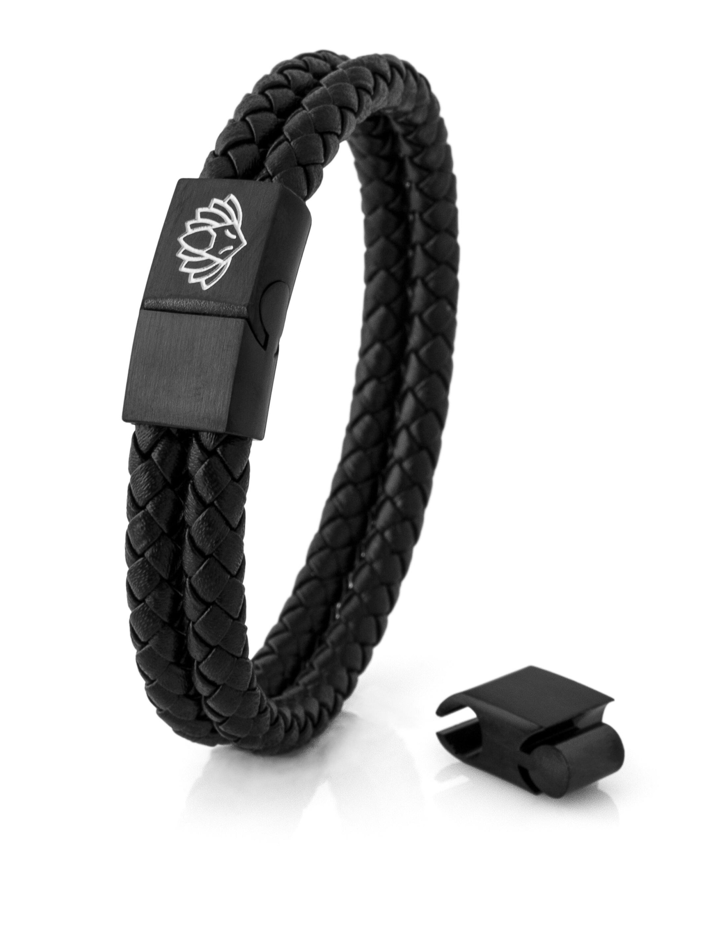 Akitsune Bracelet 'Simplicitas' in Black: front