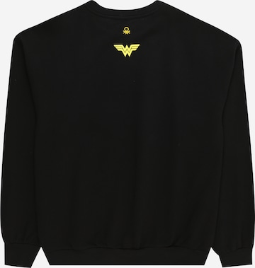 UNITED COLORS OF BENETTON Sweatshirt in Zwart