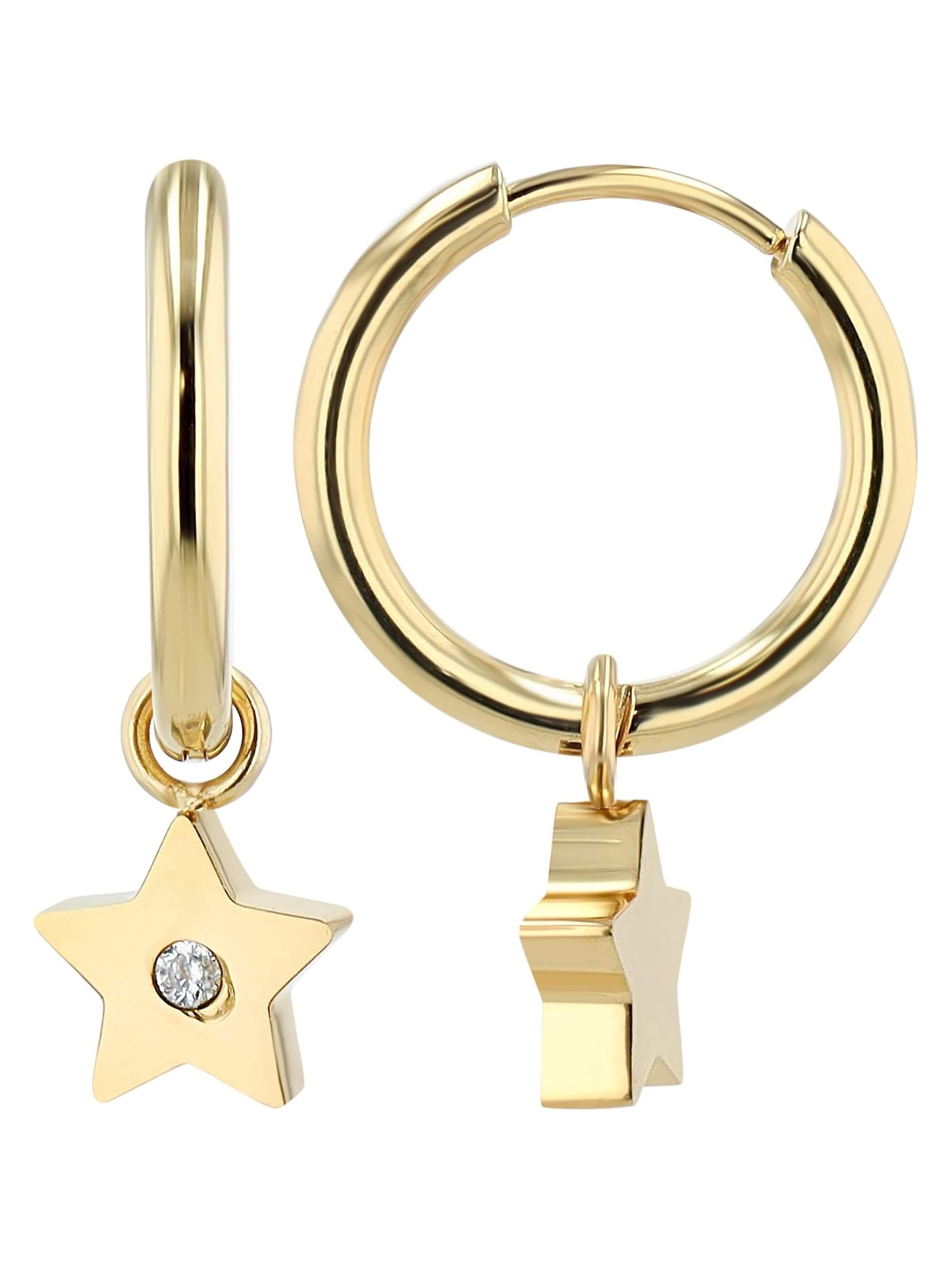 Akzent Earrings 'Sari, langlebig' in Gold
