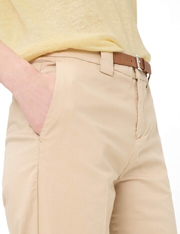 BRAX Slimfit Bandplooibroek ' Madison ' in Beige