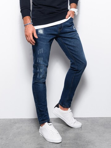 Coupe slim Jean 'P1062' Ombre en bleu