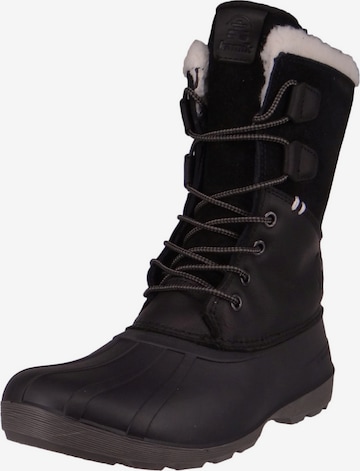 Kamik Lace-Up Boots in Black: front