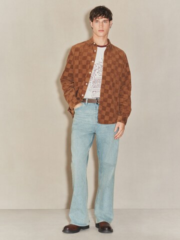 Next Regular Fit Hemd in Braun