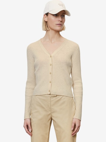 Marc O'Polo Strikkejakke i beige: forside