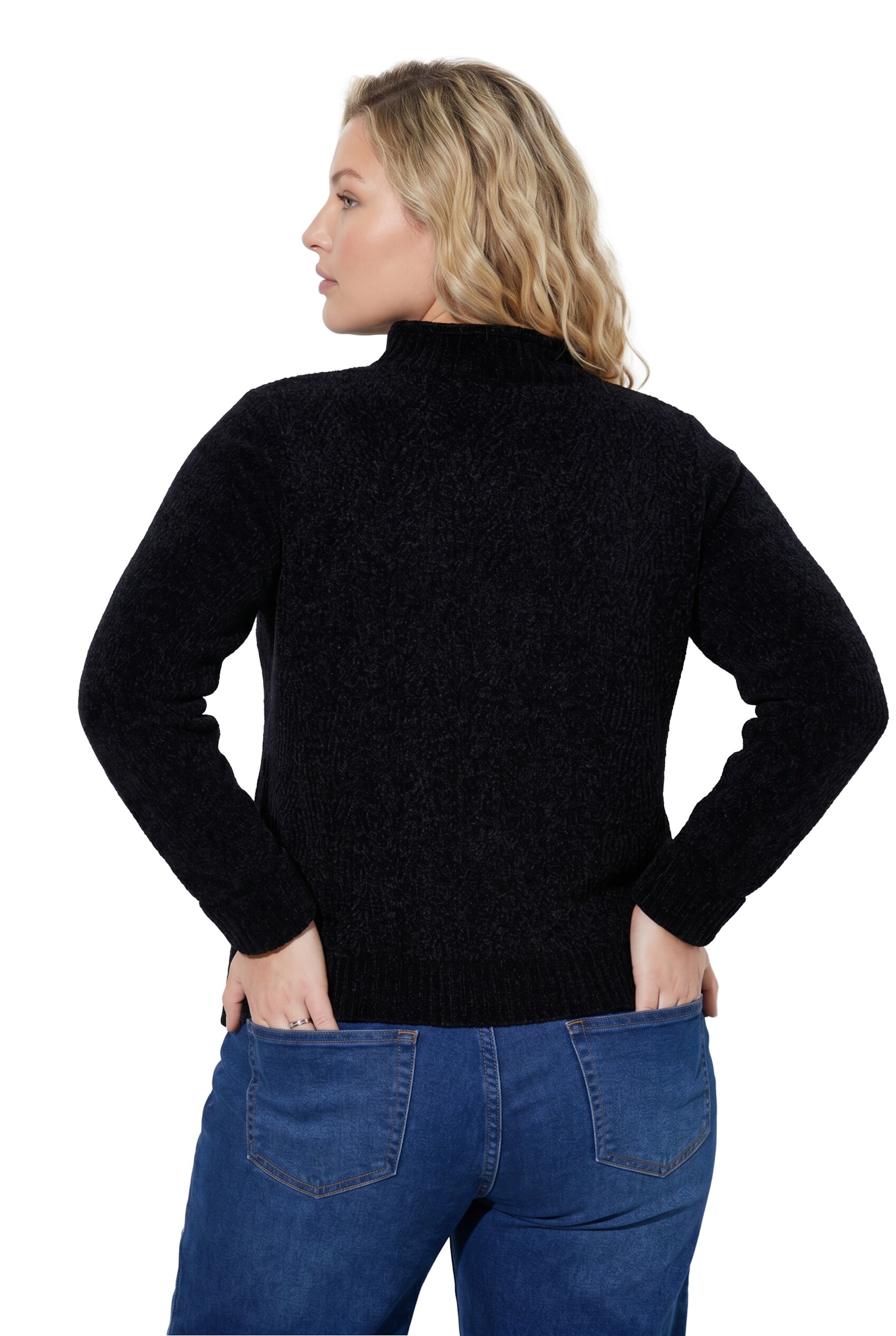 Ulla Popken Pullover in Schwarz
