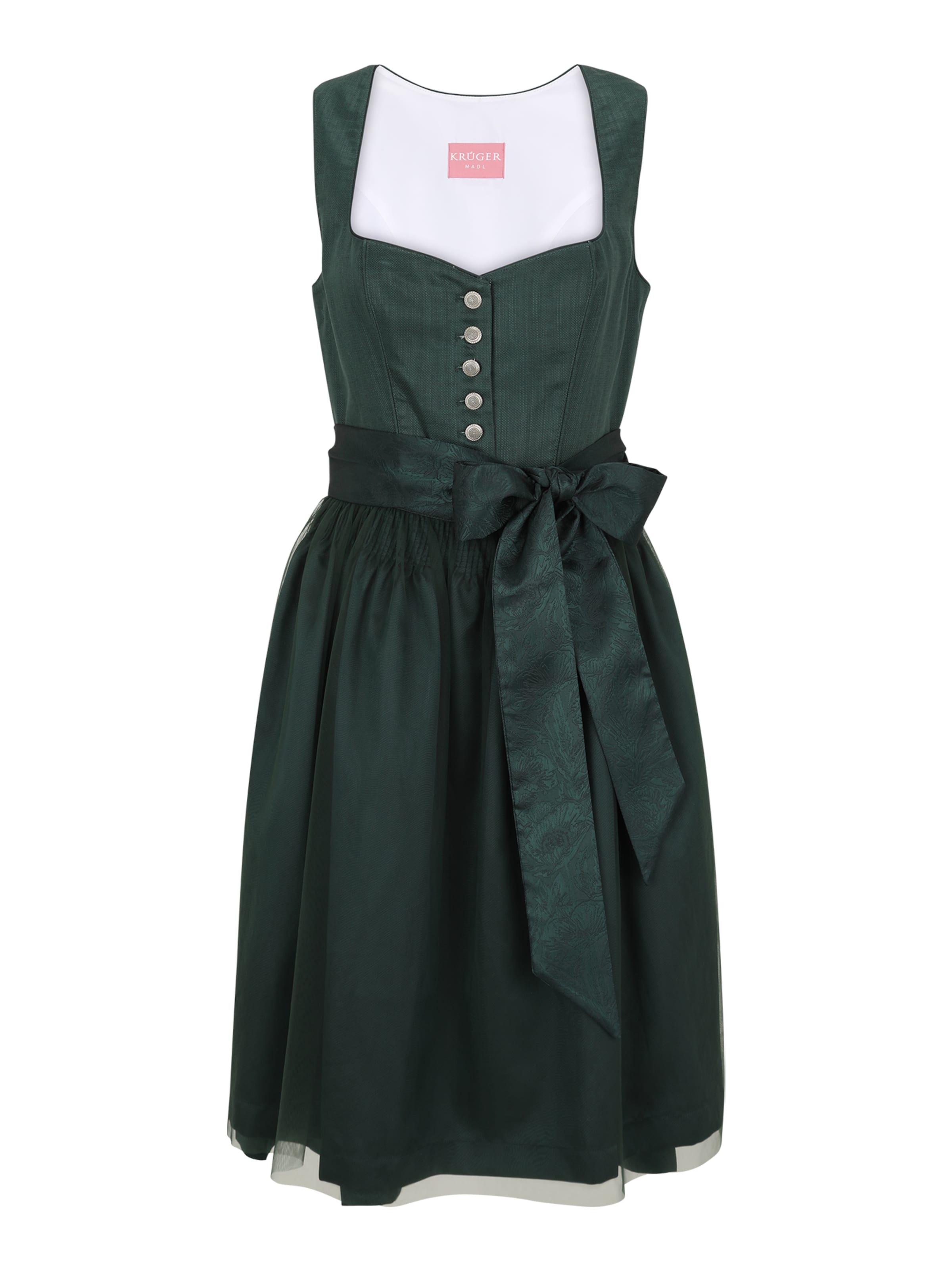 Krüger Madl Dirndl 'Henni' in Green: front