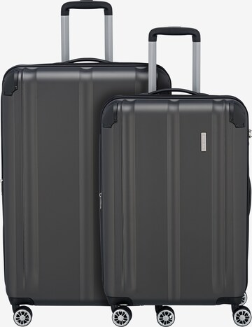 TRAVELITE Suitcase Set 'City' in Grey: front