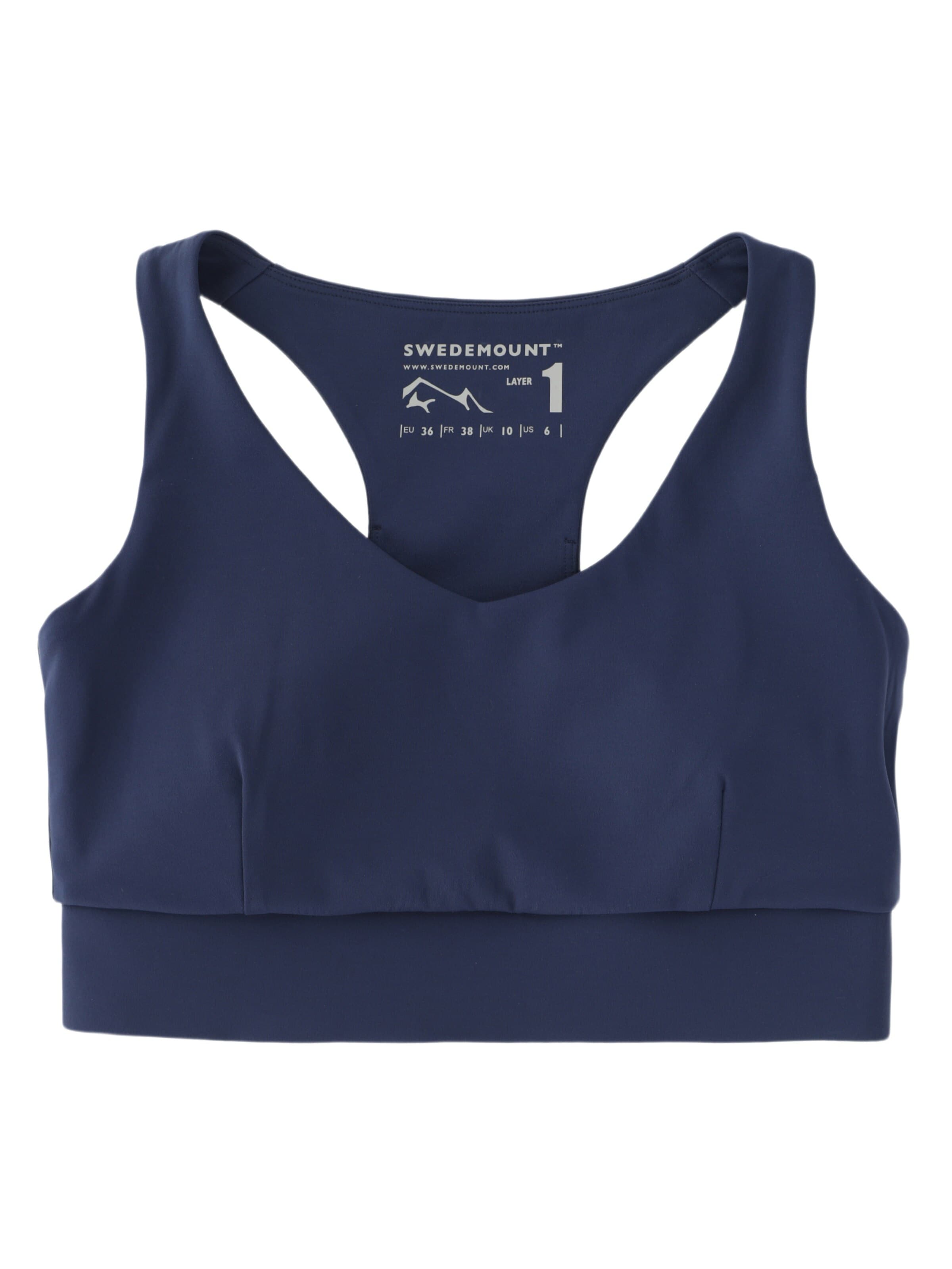 SWEDEMOUNT - Bustier Sujetador deportivo 'Move' en azul: frente