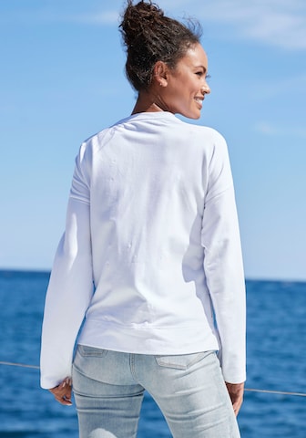 Sweat-shirt Elbsand en blanc