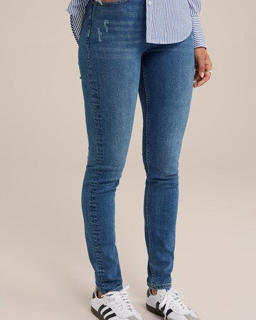 Skinny Jeans di WE Fashion in blu: frontale