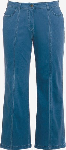 Ulla Popken Flared Jeans (GOTS) in Blau: predná strana