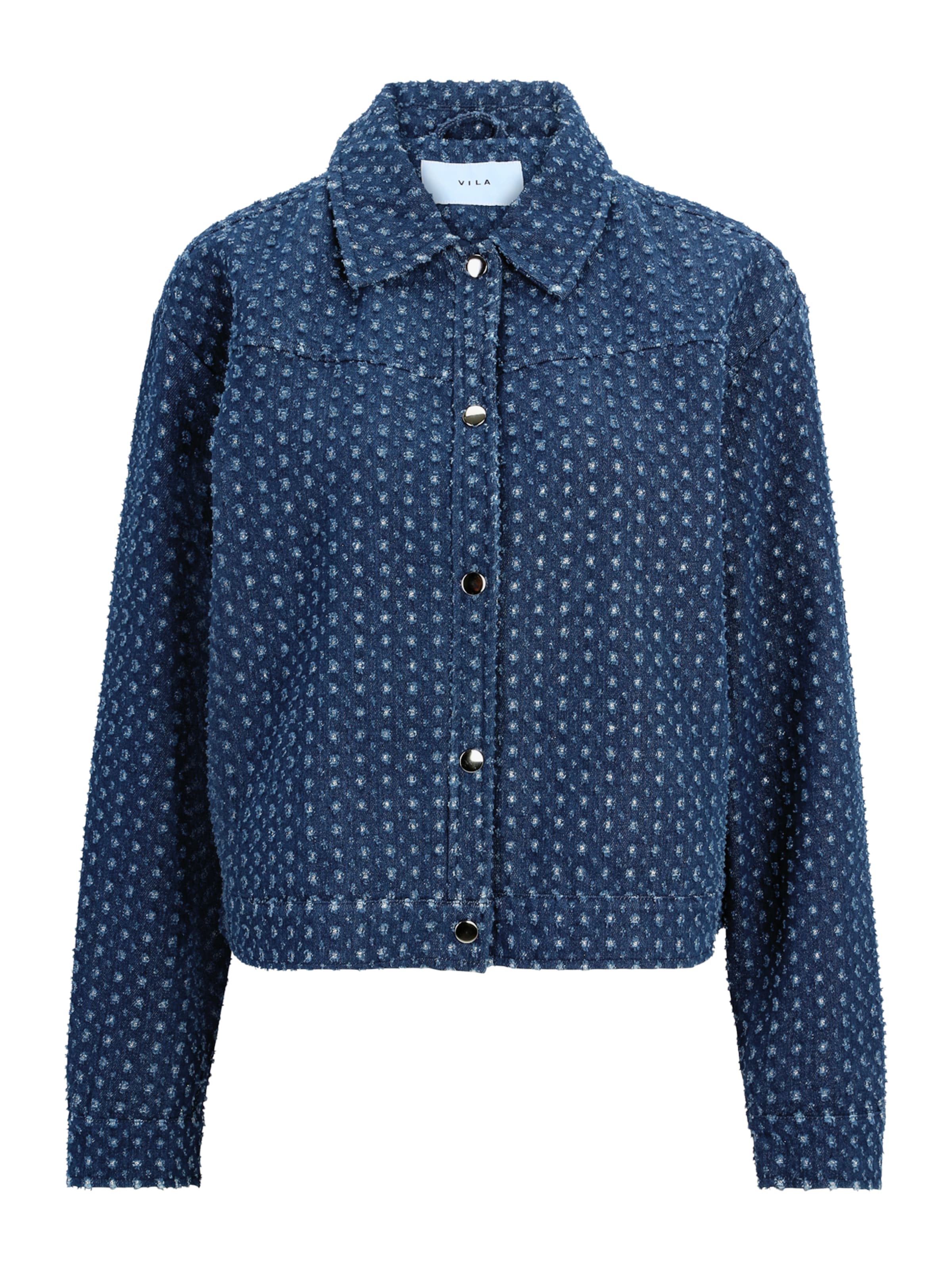 VILA Between-Season Jacket 'VISILVER' in Blue: front