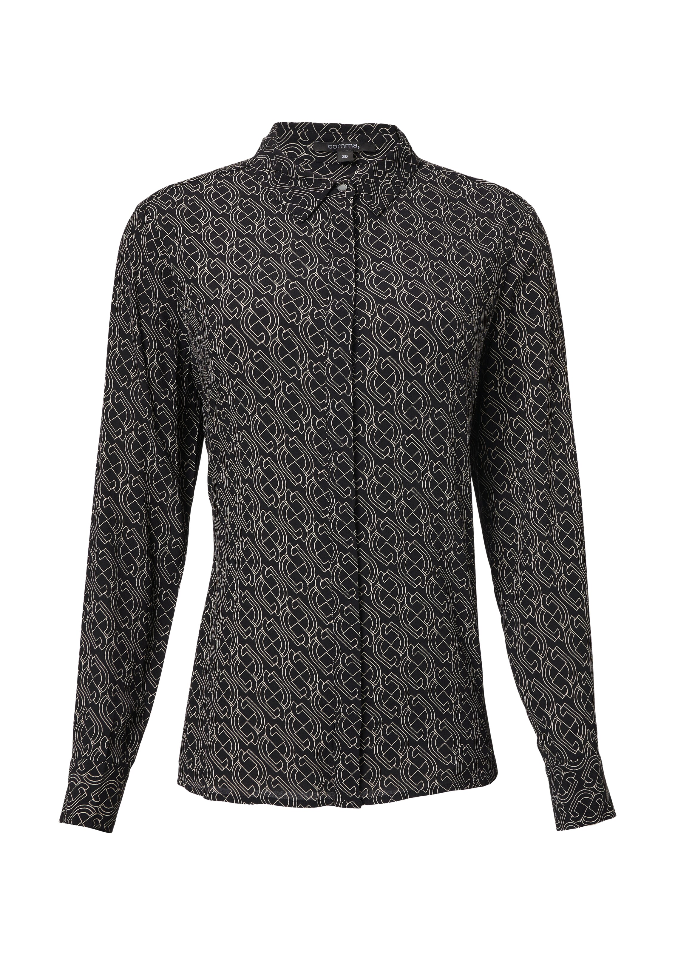 COMMA Bluse in Schwarz: Vorderseite