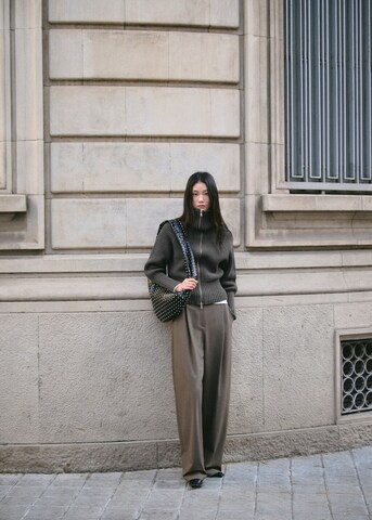 MANGO Strickjacke 'Pastora' in Grau